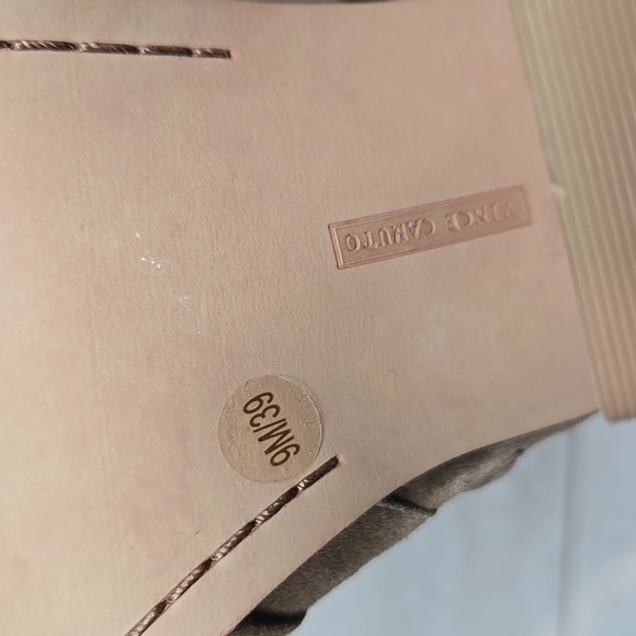 Vince Camuto Women Koral Leather Open Toe Heels shoes Ankle boot sz 9M - Picture 12 of 13